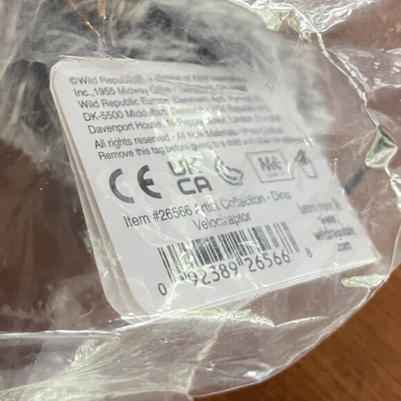 Wild Republic Artist Collection Velociraptor Dinosaur Plush - Picture 6 of 6